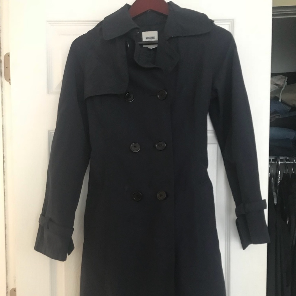 Moschino Navy blue trench coat